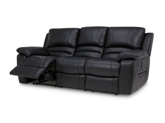 Guild: Leather and Leather Look 3 Seater Manual Recliner